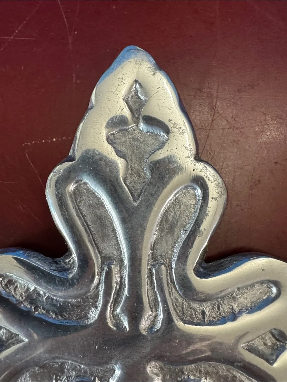Silver Decorative Cross Wall Accent - Shiny Silver Finish